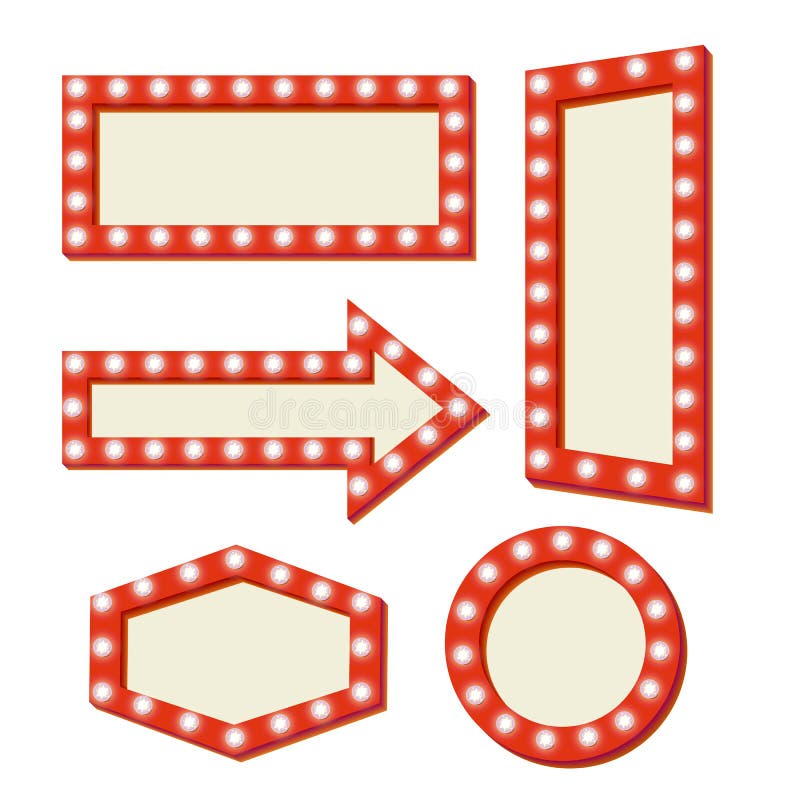 Retro röd ram Tappningtecken stock illustrationer Retro röd ram Tappningtecken stock illustrationer