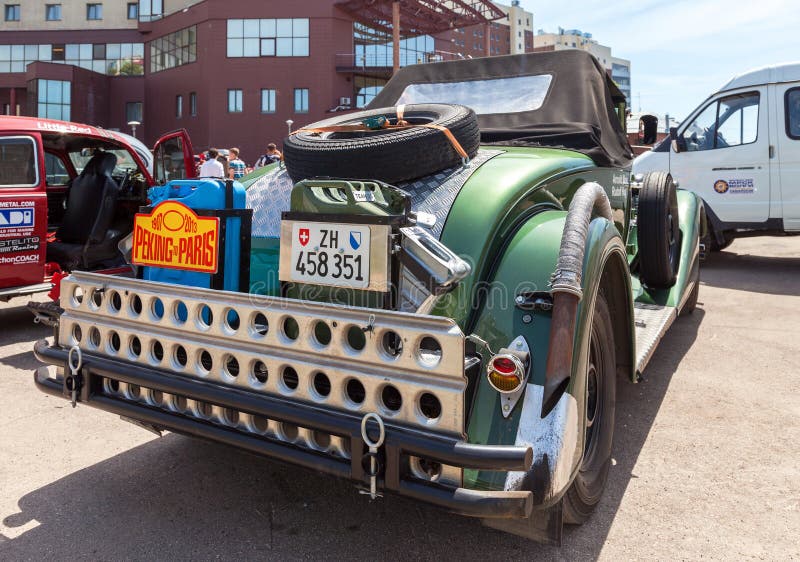 Retro samochodowy Packard kabriolet 1934 roku obrazy stock