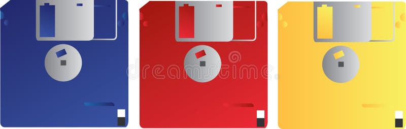 Retro Computer Disketten vector illustratie