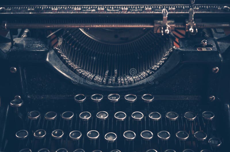 Retro typemachine royalty-vrije stock foto