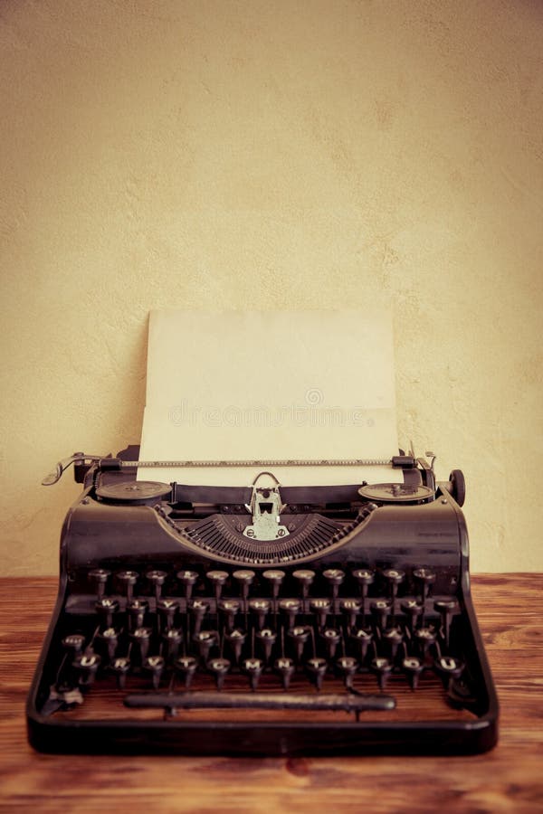 Retro typemachine royalty-vrije stock foto