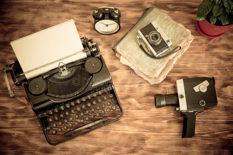 Retro typemachine royalty-vrije stock fotografie
