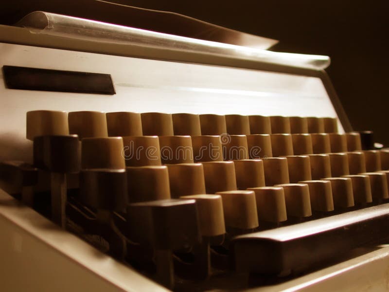 Retro typemachine stock foto's
