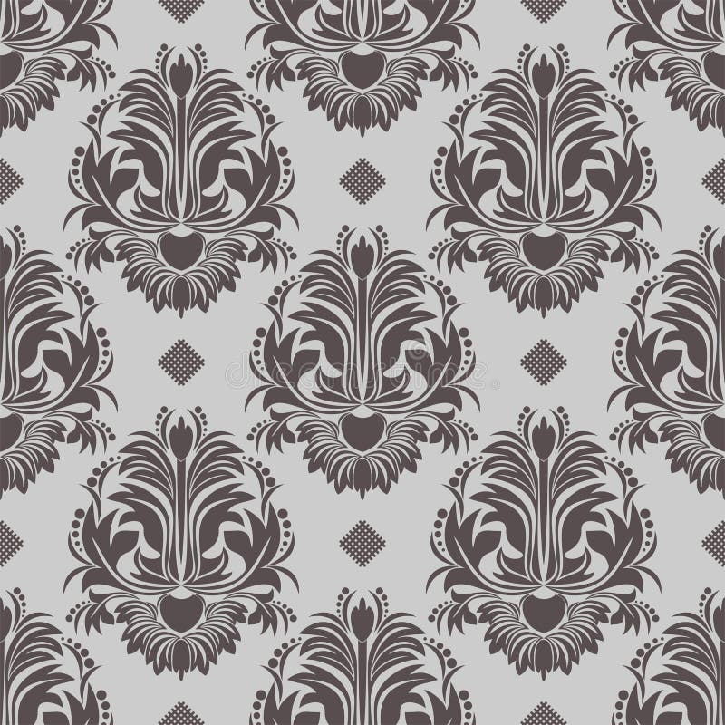 Dark Gray Damask Wallpaper Stock Illustrations 1,203 Dark Gray Damask