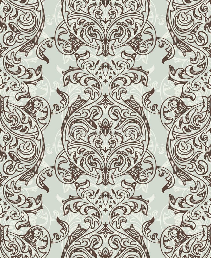 Retro seamless floral pattern