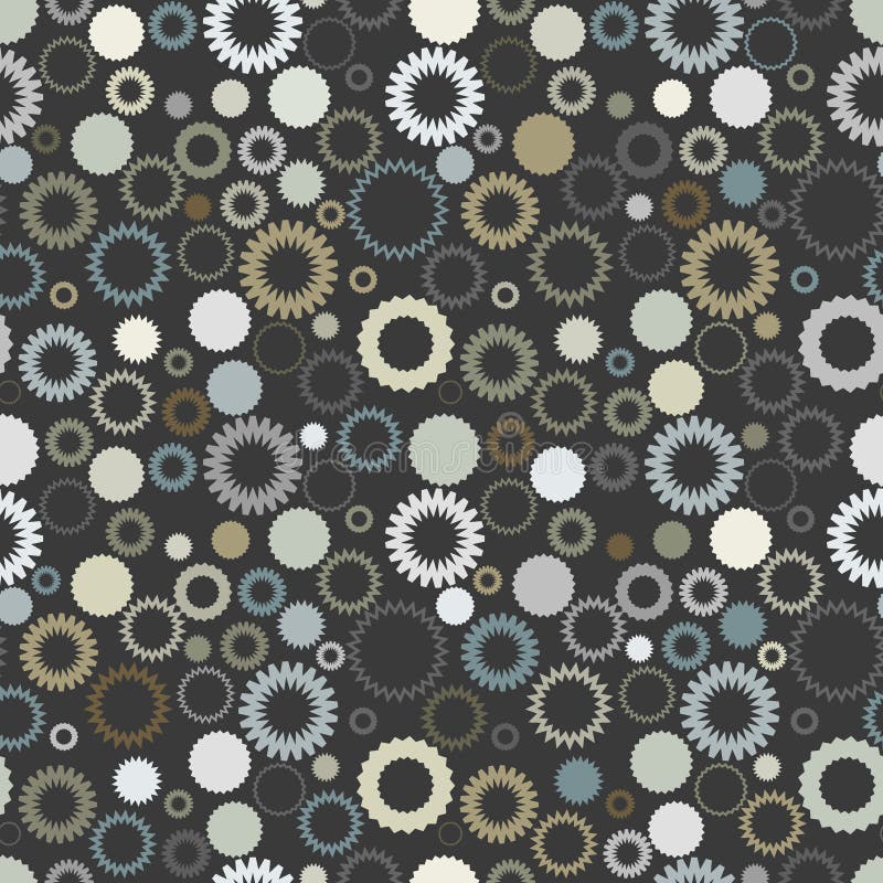 Retro seamless gear background