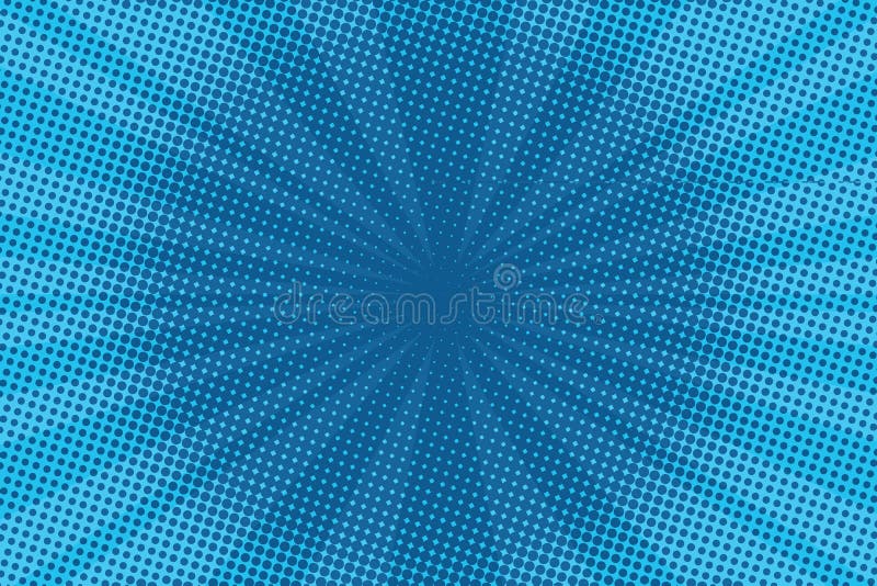 Retro semitono blu comico di pendenza del quadro televisivo del fondo royalty illustrazione gratis Retro semitono blu comico di pendenza del quadro televisivo del fondo royalty illustrazione gratis
