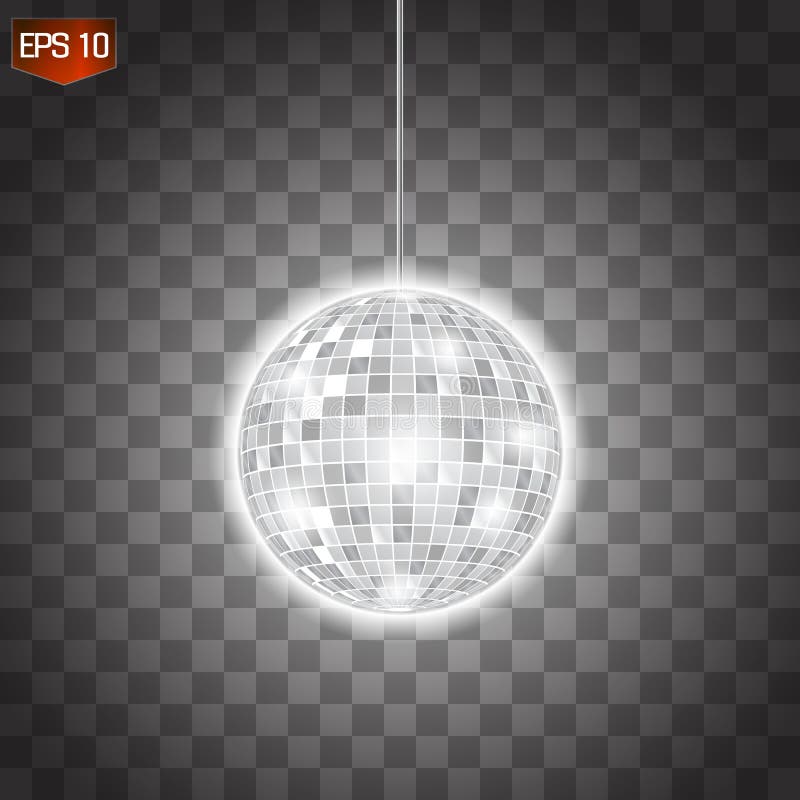 Retro silver disco ball vector, shining club symbol of having fun, dancing, dj mixing, nostalgic party, entertainment. royalty free illustration Retro silver disco ball vector, shining club symbol of having fun, dancing, dj mixing, nostalgic party, entertainment. royalty free illustration