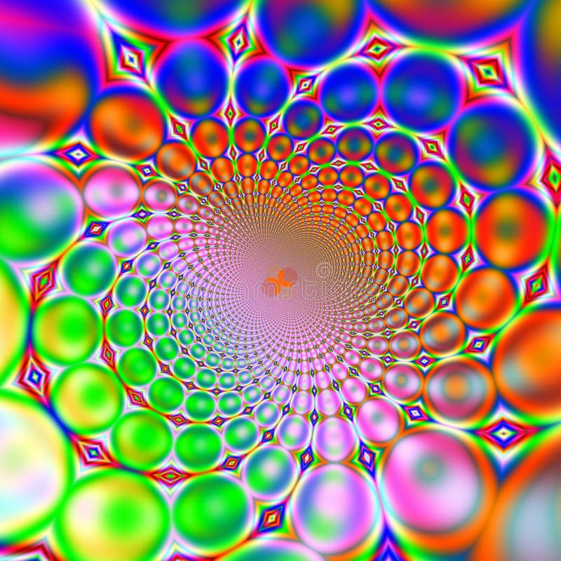 Fractal that simulates a retro Seventies 70s or Sixties 60s background. Fractal that simulates a retro Seventies 70s or Sixties 60s background
