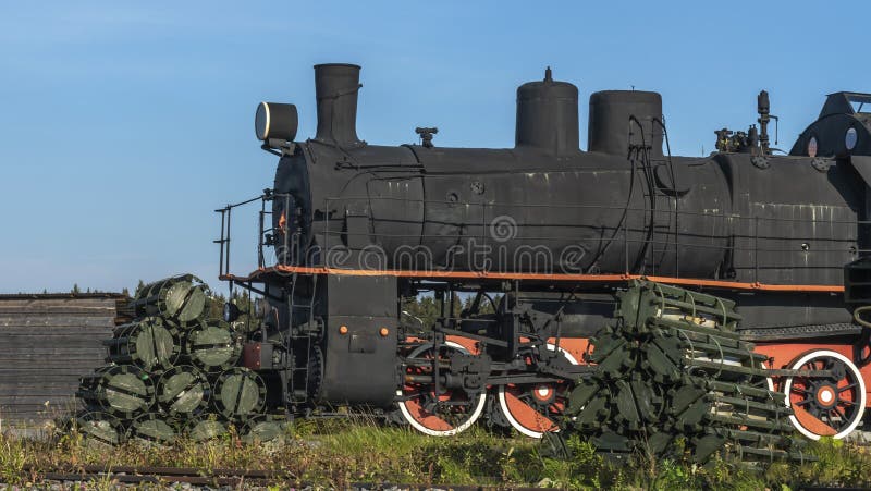 Black Retro Steam Train Railway Museum Stock Photo 2323363467