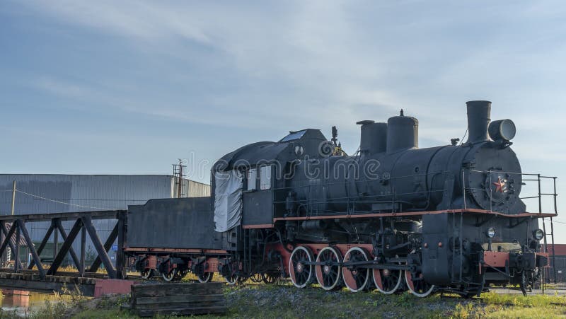 Black Retro Steam Train Railway Museum Stock Photo 2323363467