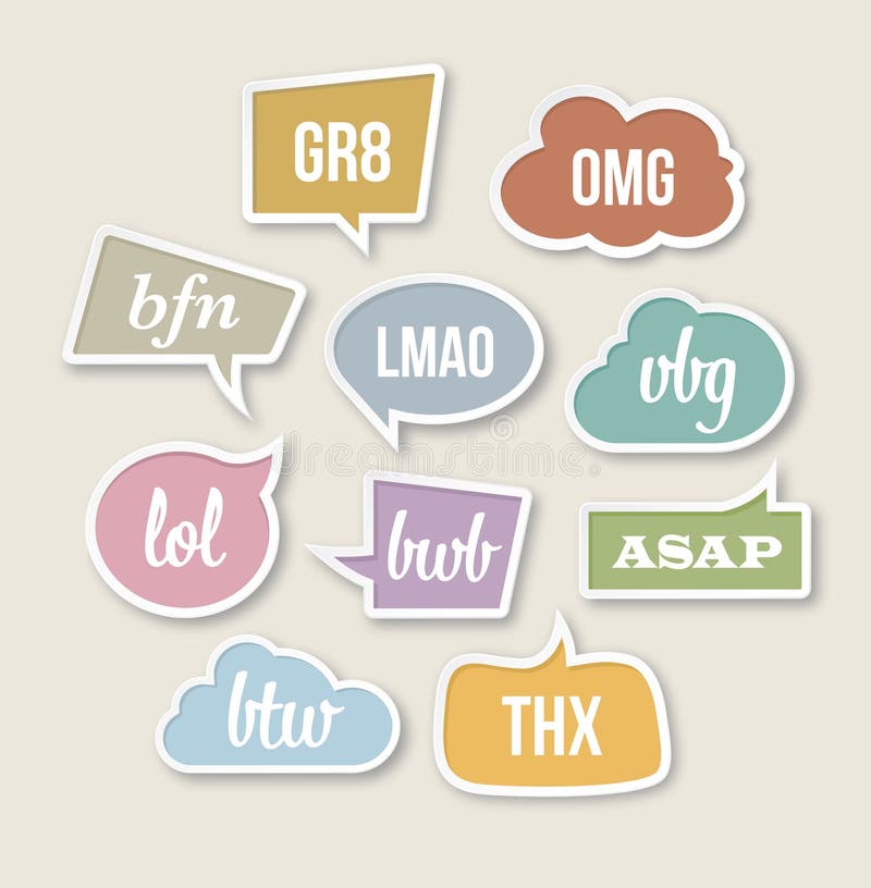 Retro Speech Bubbles vector illustration