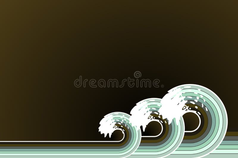 Retro splashing waves