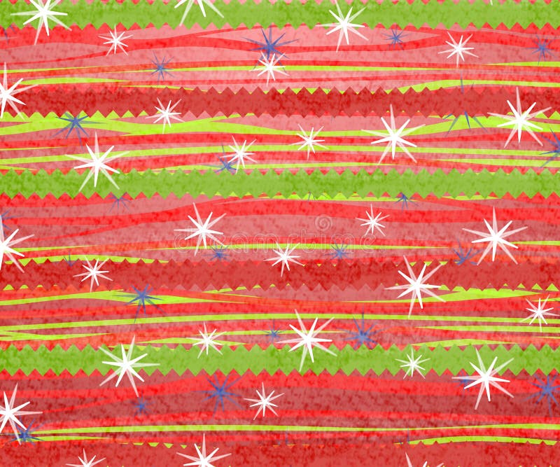 Retro Stripe Christmas Print 2