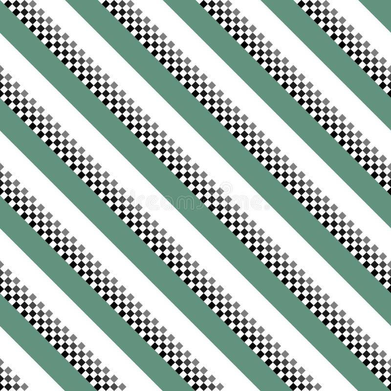 Retro Stripe Pattern with Navy Green,white, Black Parallel Stripe ...