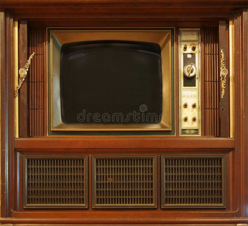 Retro Style Television Set stock photo. Image of retro 26972104