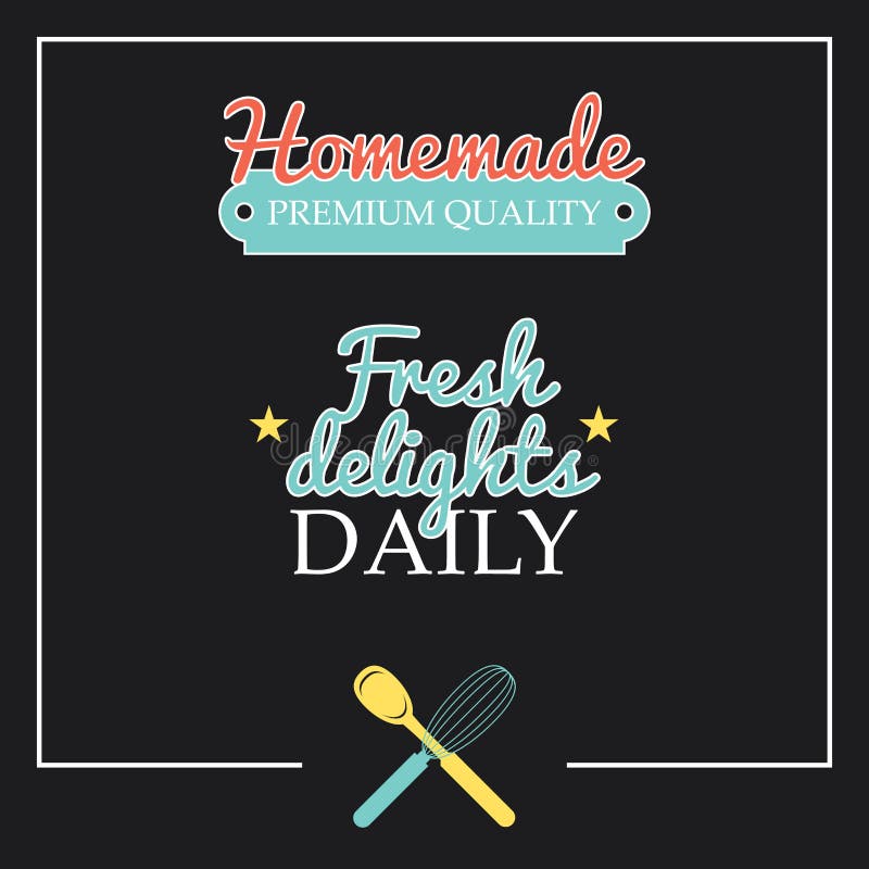 Cooking labels and quotes stock vector. Illustration of knife 136398148