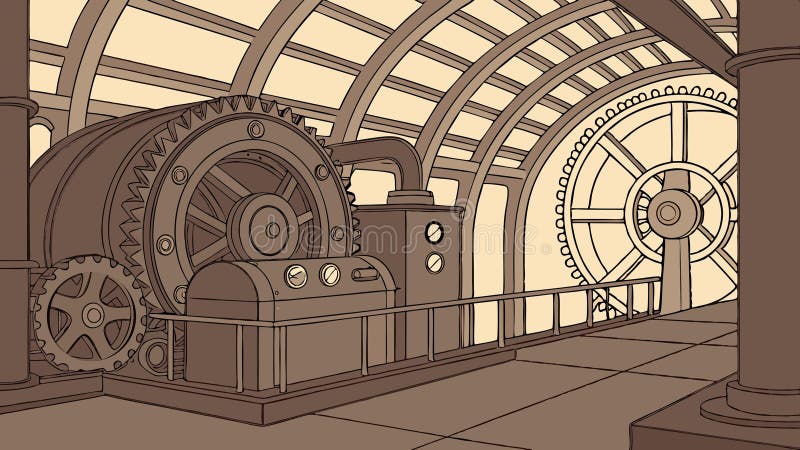Retro subway station interior, vintage transportation design vector design Generative AI vector illustration