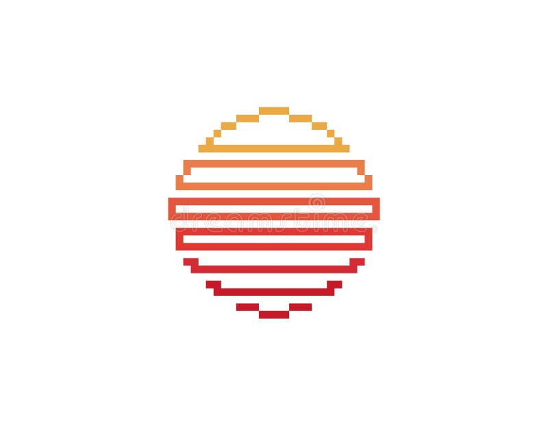 Retro sun z geometrycznym okręgiem w stylu jasnych osiemdziesiąt ilustracja wektor