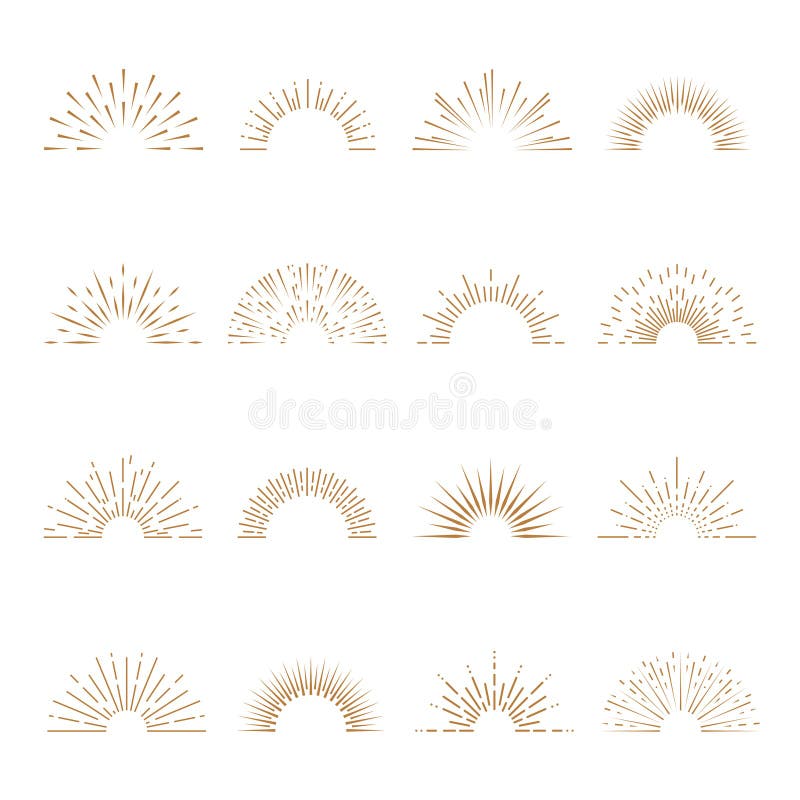 Retro sunburst. Sunrise firework sunset blast sunbeam abstract burst emblem sun ray shape explosion bursting vintage royalty free illustration Retro sunburst. Sunrise firework sunset blast sunbeam abstract burst emblem sun ray shape explosion bursting vintage royalty free illustration