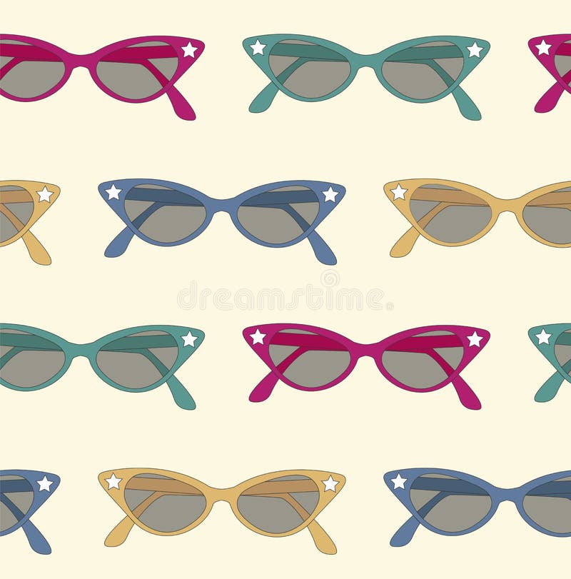 Retro sunglasses background