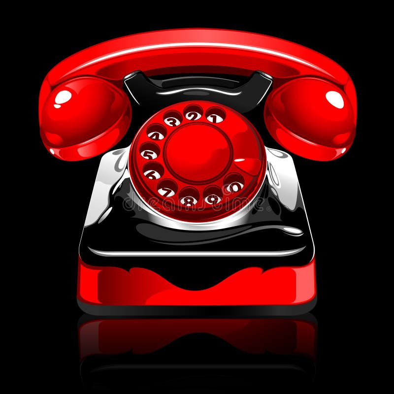 Retro telephone stock illustration Retro telephone stock illustration