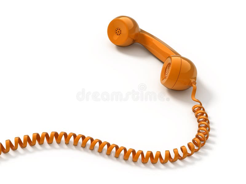 Retro telephone tube vector illustration