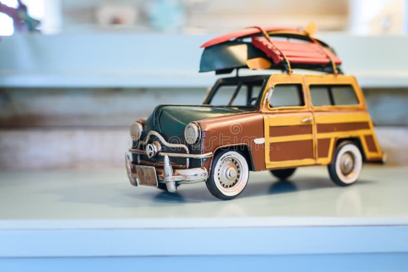 Retro Toy Car stock image. Image of board, detail, woodie - 75151403