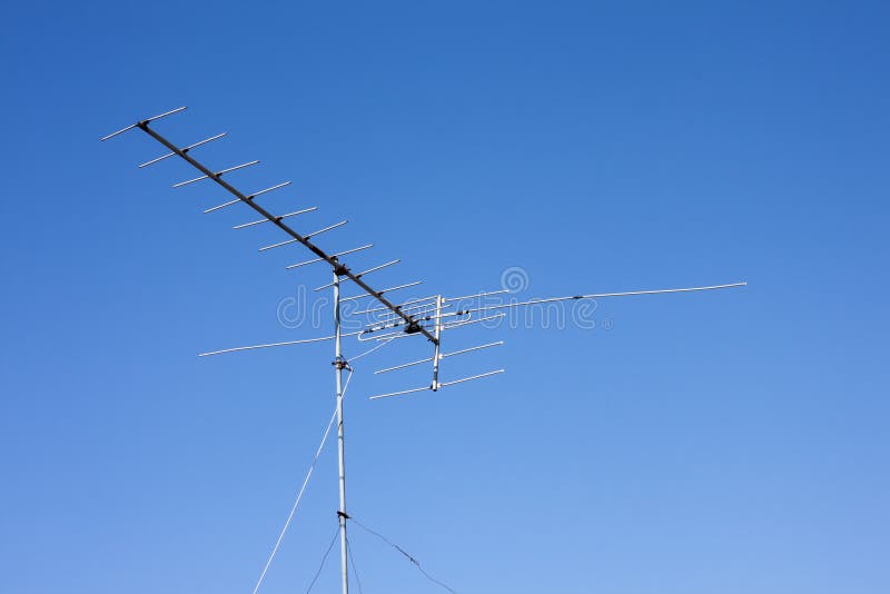 retro TV antenna signal