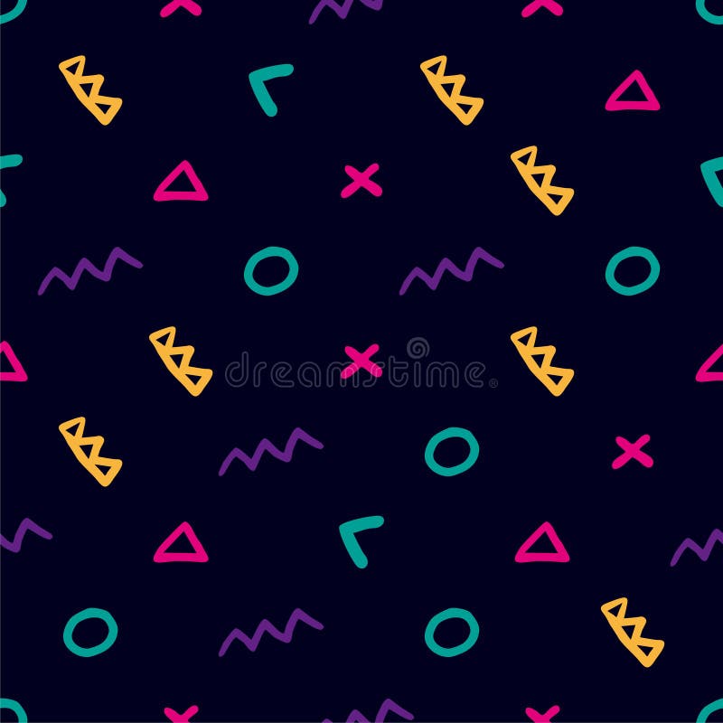 Retro vector abstract pattern in geometric style. Classic color with vector geometric figures.Vector form a triangle, a line, a