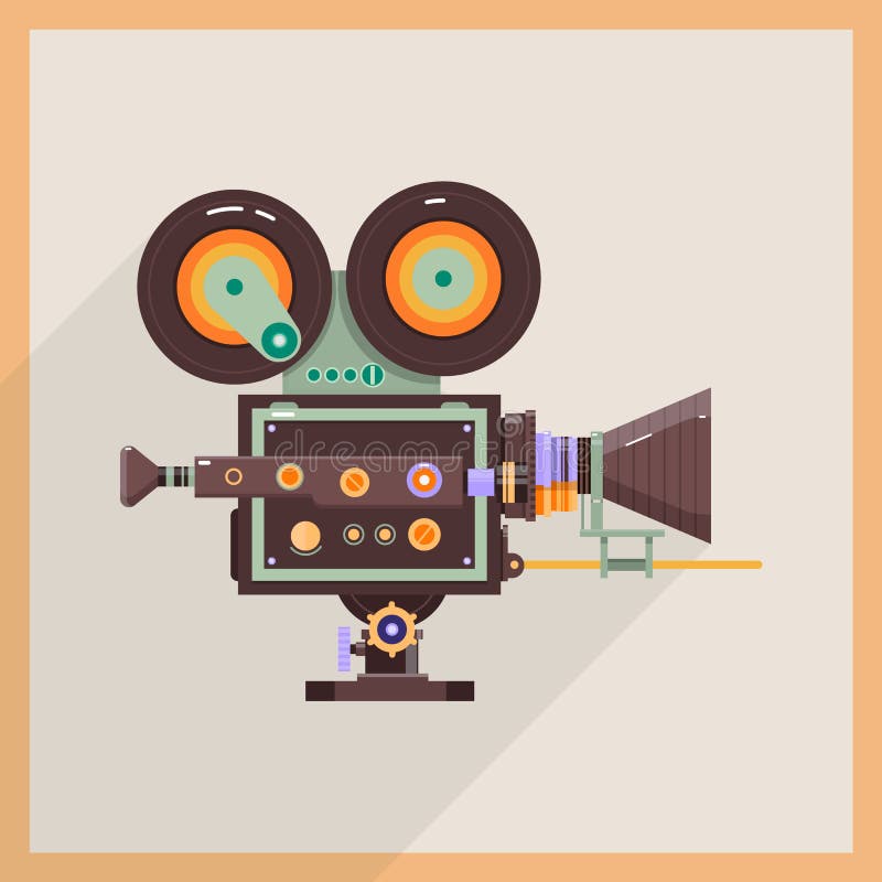 Retro videocamera portatile dell'icona di tecnologia Videocamera professionale Illustrazione di vettore illustrazione di stock Retro videocamera portatile dell'icona di tecnologia Videocamera professionale Illustrazione di vettore illustrazione di stock