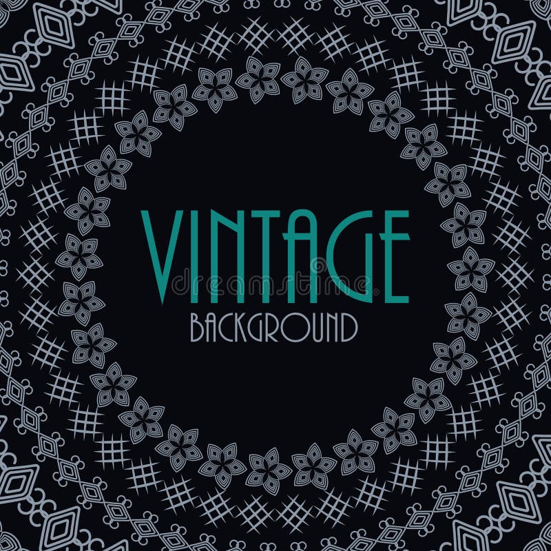 Retro Vintage Background Template Vector Stock Vector Illustration of