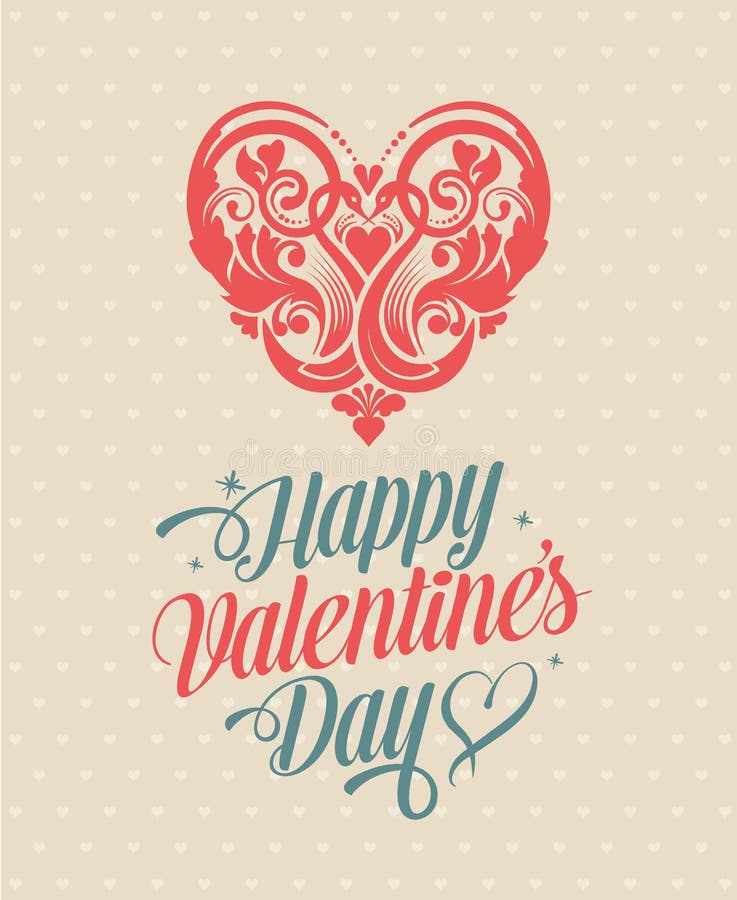 Feliz Día de San Valentín tarjeta de felicitación.