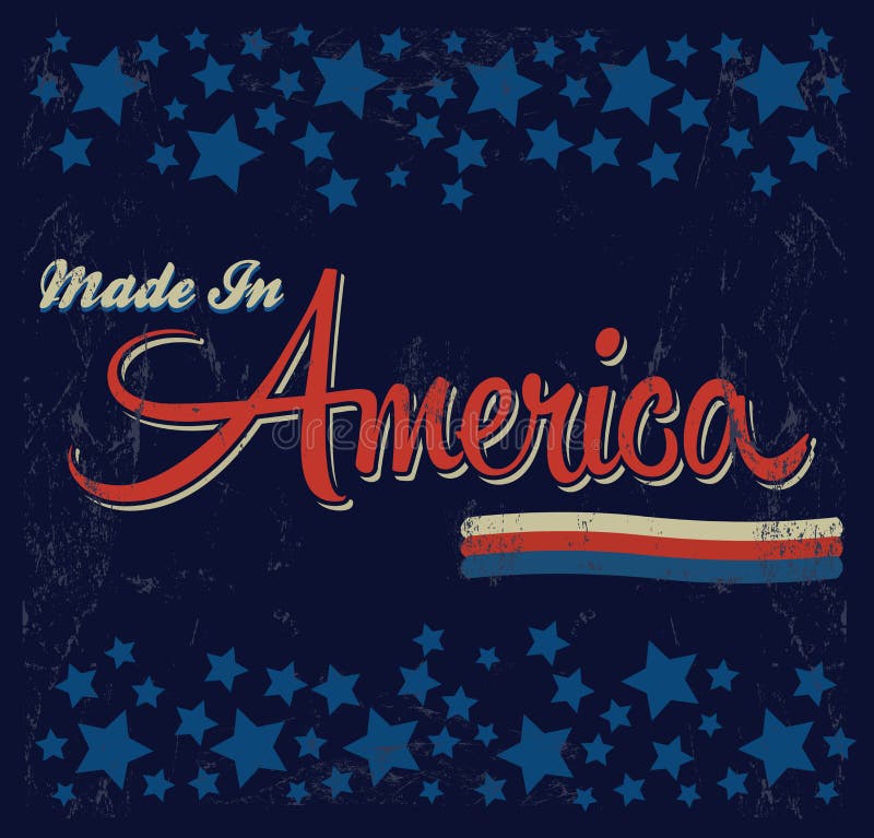 Download Retro - Vintage Made In America Sign - Vector Stock Vector ...
