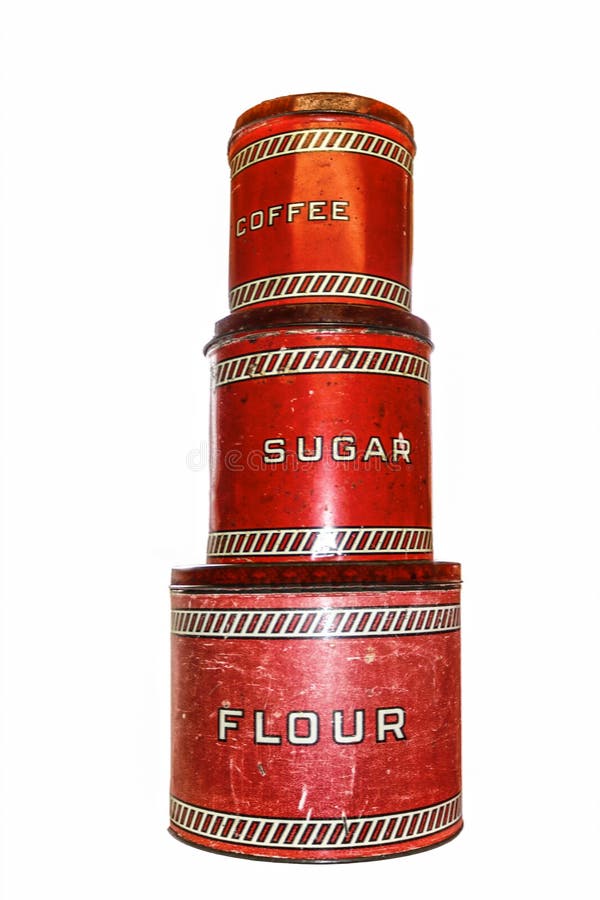 https://thumbs.dreamstime.com/b/retro-vintage-red-worn-kitchen-canisters-stack-flour-sugar-coffee-isolated-white-211596181.jpg