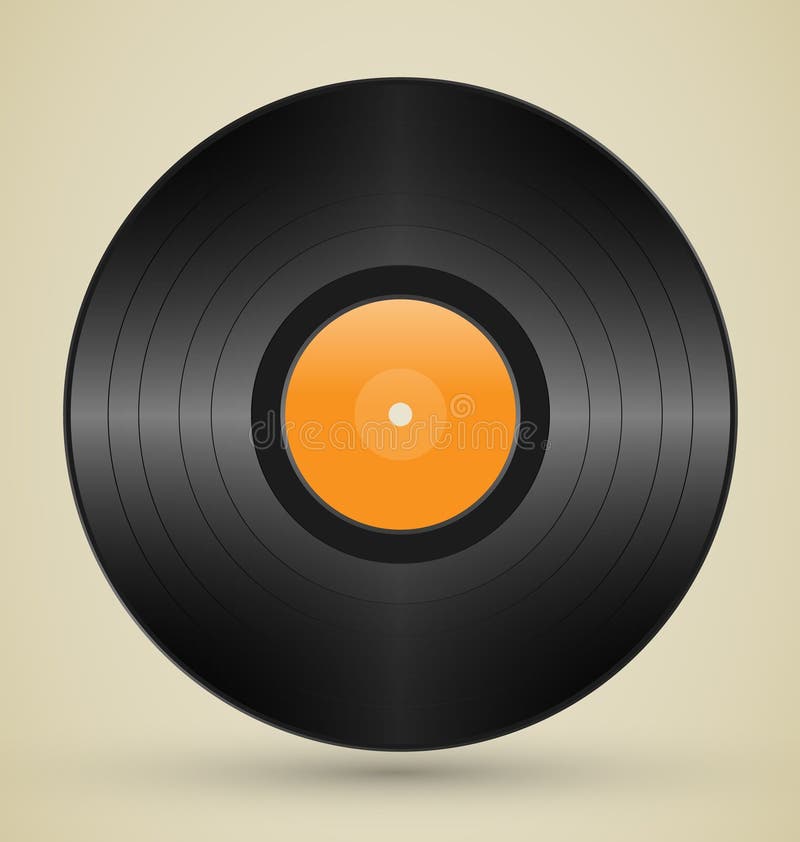 Retro vinyl stock illustratie