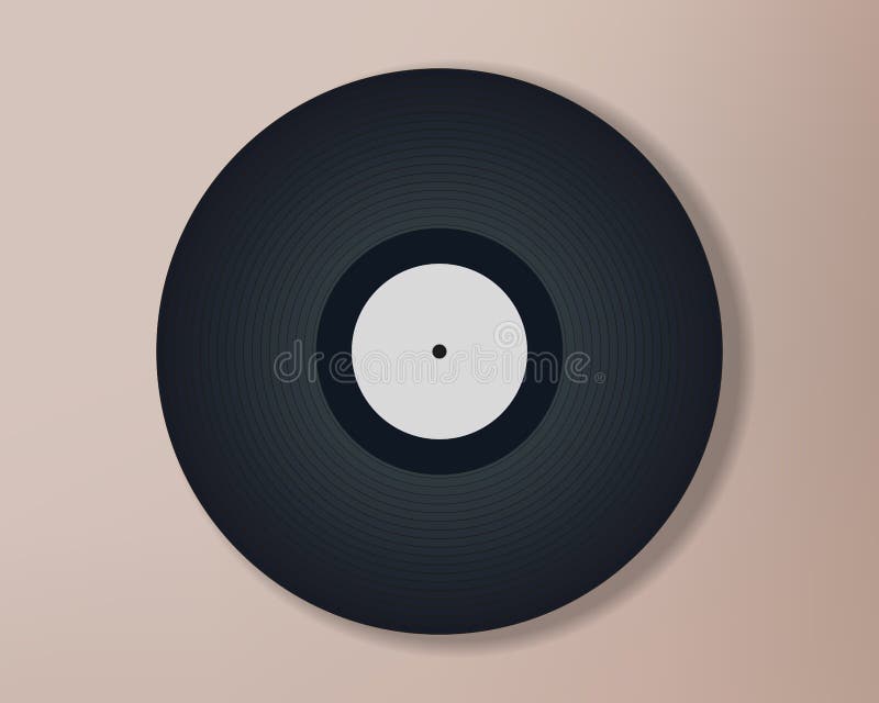 Retro vinylschijf stock illustratie