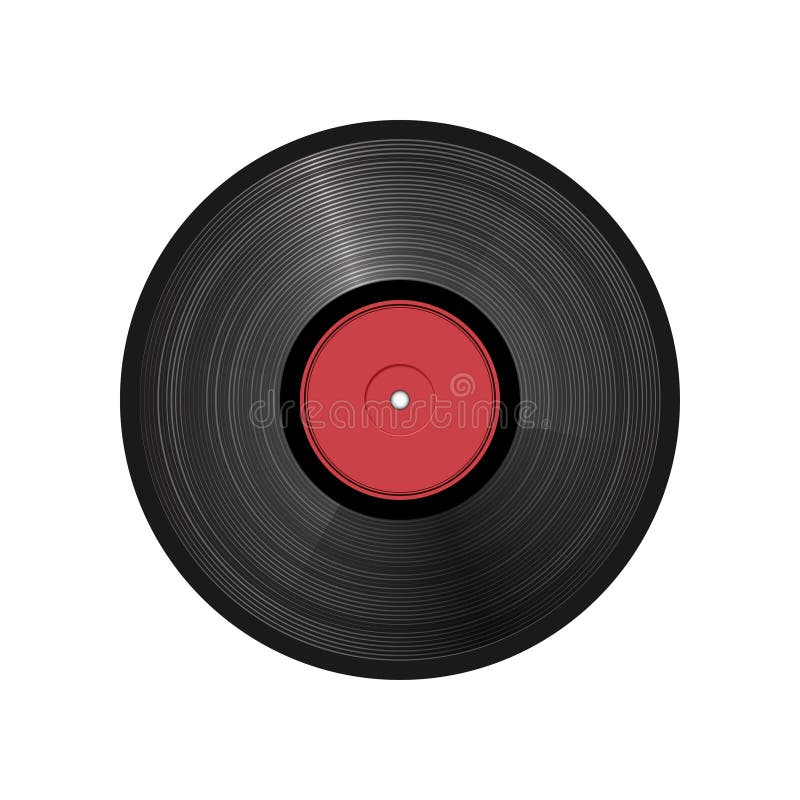 Vectorillustratie van een retro vinylplaat royalty-vrije illustratie