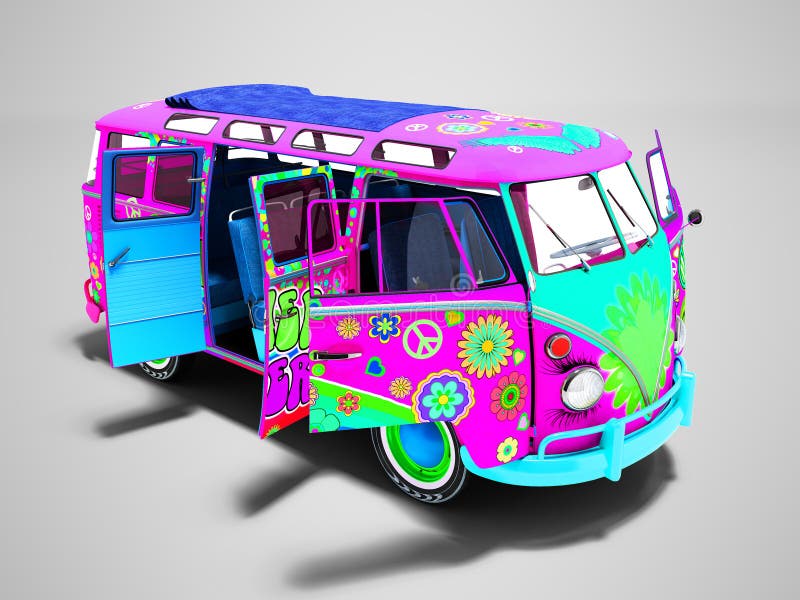Retro wagenpurple in grafiek met blauwe salon voor reizen aan vector illustratie Retro wagenpurple in grafiek met blauwe salon voor reizen aan vector illustratie