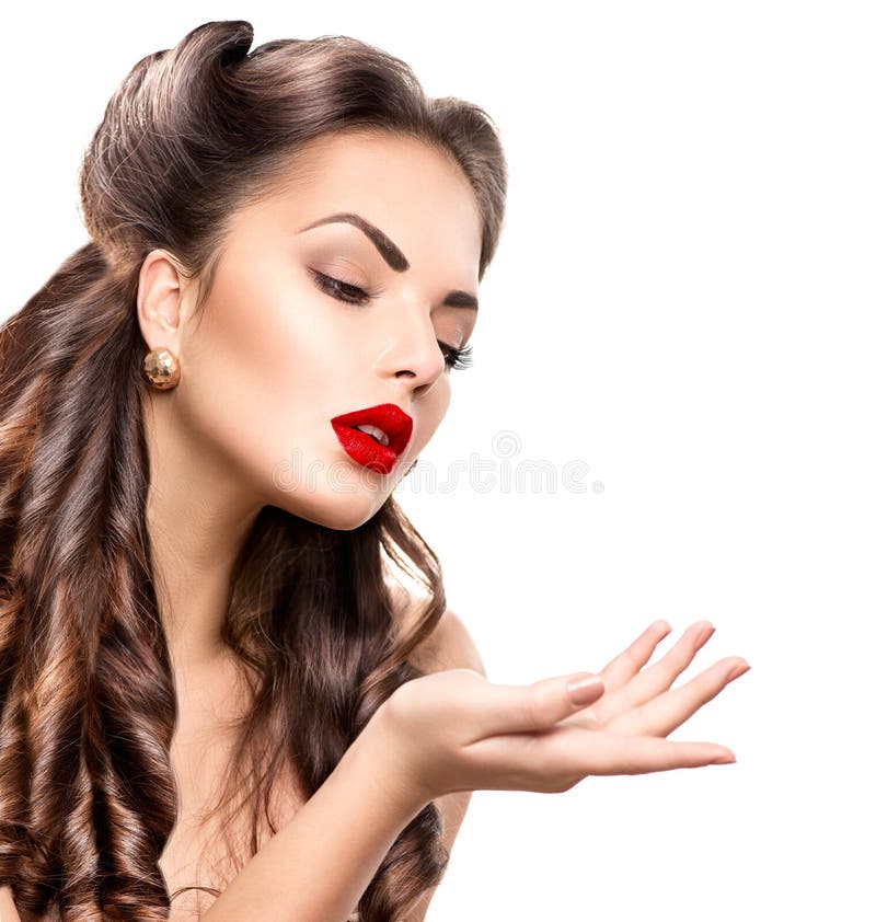 Retro woman portrait stock photography Retro woman portrait stock photography