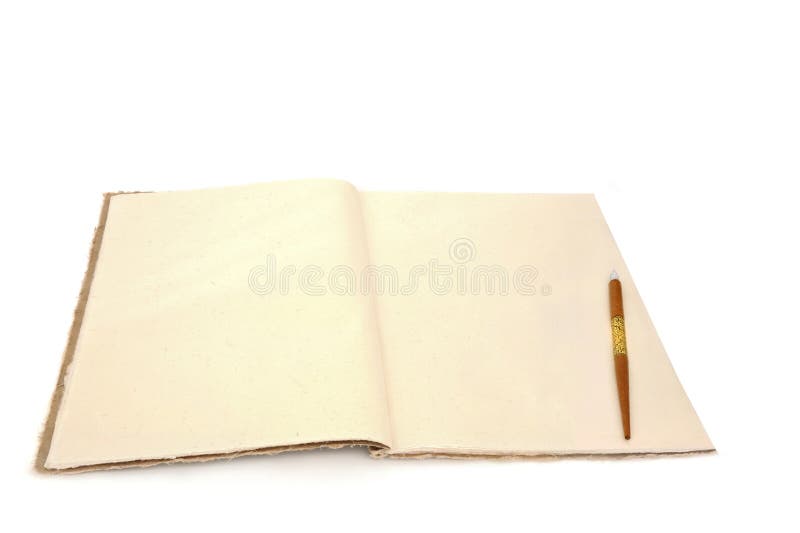 Retropinstift mit altmodischer Hanf Notizbuch Schreibmaschine stockfotos