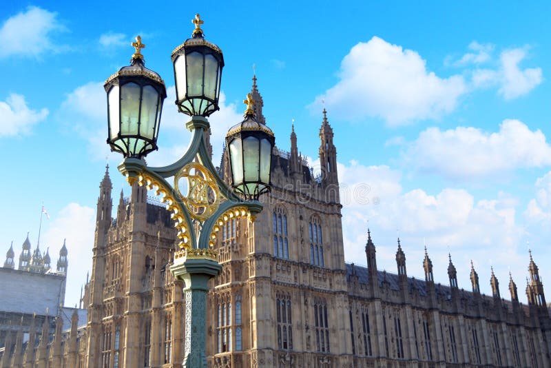 Street Lamps on Westminster Bridge Stock Image Image of historic