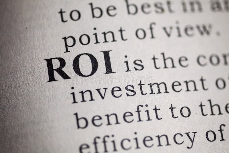 Return on investment stock image. Image of return, definition 143374095