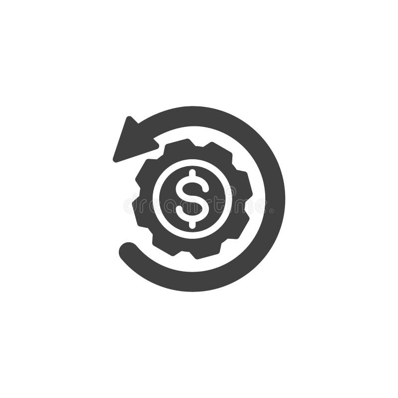 Return Investment Vector Icon Stock Vector Illustration of icon