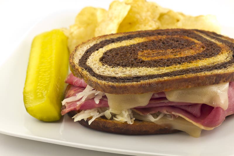 Reuben Chips Pickle stock photo. Image of corned, pickle 50576812