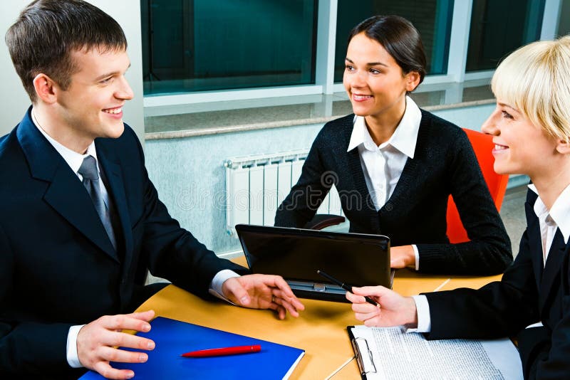 Reunião de negócio imagem de stock Reunião de negócio imagem de stock
