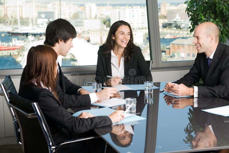 Reunião do pessoal imagem de stock Reunião do pessoal imagem de stock