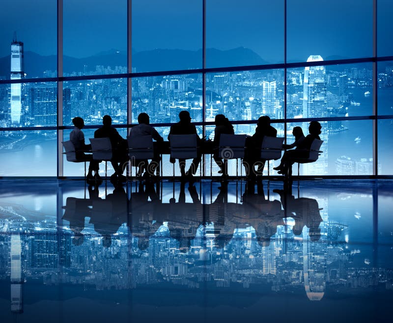 Reunión de negocios en Hong Kong fotografía de archivo