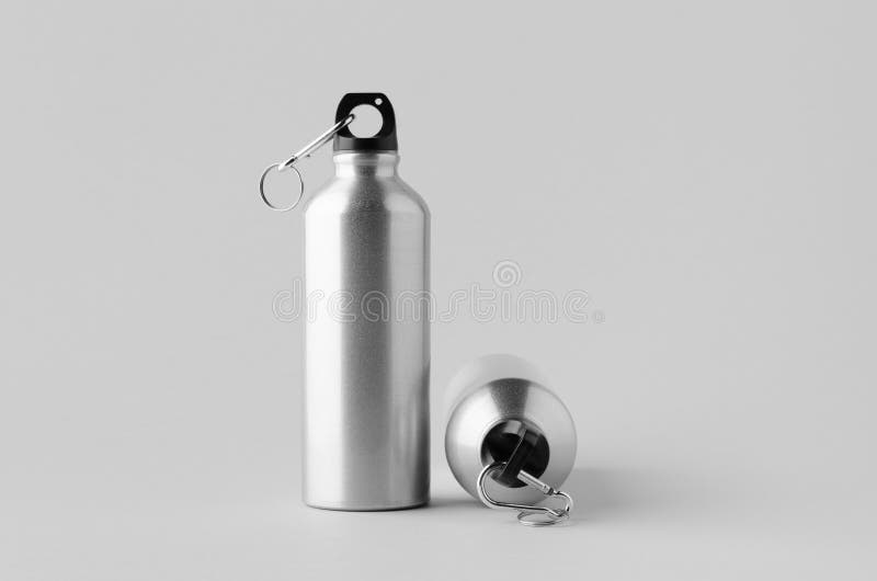 Reusable Aluminum Water Bottle Mockup Stock Illustration Illustration