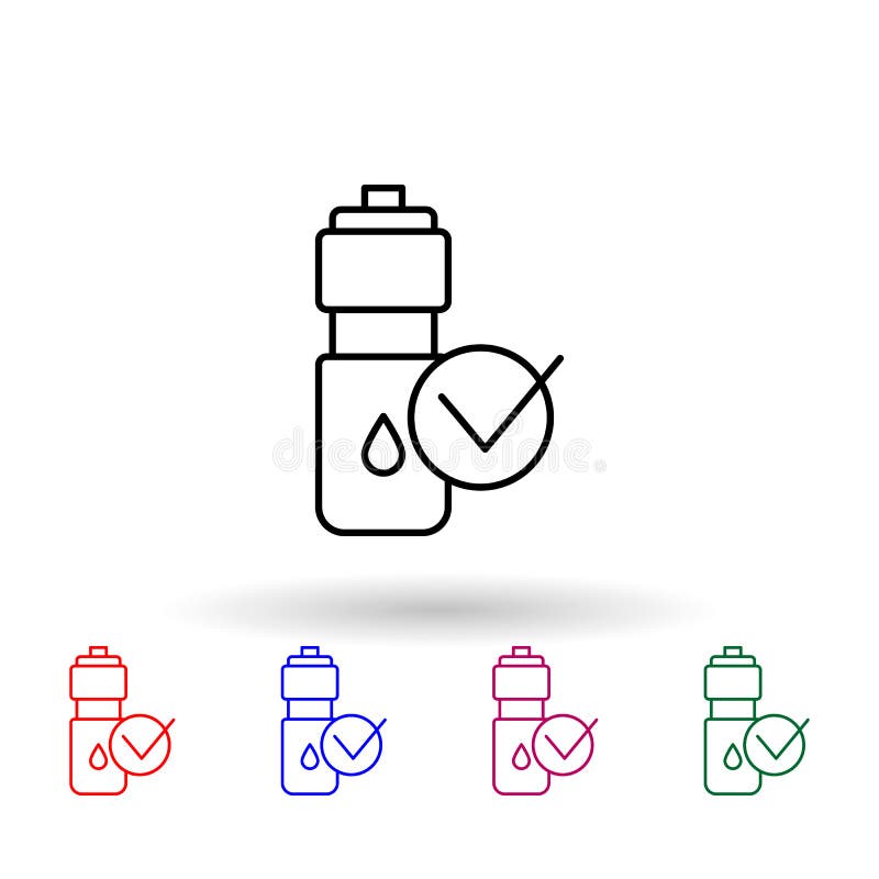 Reusable Water Bottle Outline Stock Illustrations 280 Reusable Water